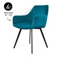 KICK KARL Velvet Dining Chair - Blue