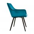 KICK KARL Velvet Dining Chair - Blue