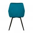 KICK KARL Velvet Dining Chair - Blue