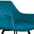 KICK KARL Velvet Dining Chair - Blue