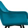 KICK KARL Velvet Dining Chair - Blue