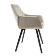 KICK KARL Velvet Dining Chair - Champagne