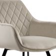 KICK KARL Velvet Dining Chair - Champagne