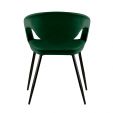 Kick Lenn Dining Chair - Velvet - Dark Green