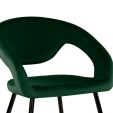 Kick Lenn Dining Chair - Velvet - Dark Green