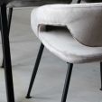 Kick Lenn Dining Chair - Velvet - Taupe