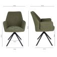 Kick Dining chair Lex - Mint/grey - Green