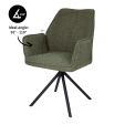 Kick Dining chair Lex - Mint/grey - Green