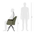 Kick Dining chair Lex - Mint/grey - Green