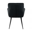 Kick Rev Dining Chair - Velvet - Black