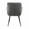 Kick Rev Dining Chair - Velvet - Dark Grey