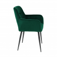 Kick Rev Dining Chair - Velvet - Dark Green