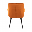 Kick Rev Dining Chair - Velvet - Orange