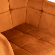 Kick Rev Dining Chair - Velvet - Orange