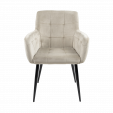 Kick Rev Dining Chair - Velvet - Champagne