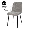 Kick dining chair Sem - Grey