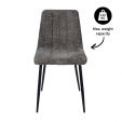 Kick dining chair Sem - Dark Grey