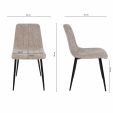 Kick dining chair Sem - Champagne