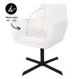 Kick dining chair Viktor Boucle - White