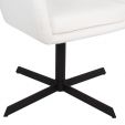 Kick dining chair Viktor Boucle - White