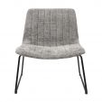 Kick armchair James - Grey