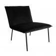 KICK LOLA Velvet Armchair - Black