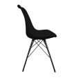 KICK LUUK Metal Bucket Chair - Black