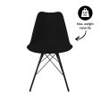 KICK LUUK Metal Bucket Chair - Black