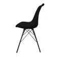 KICK LUUK Metal Bucket Chair - Black