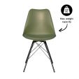 KICK LUUK Metal Bucket Chair - Dark Green