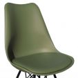 KICK LUUK Metal Bucket Chair - Dark Green