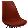 KICK LUUK Metal Bucket Chair - Red