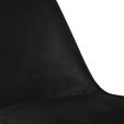 KICK Velvet Bucket Chair Black - Gold Frame - Black