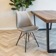 KICK Velvet Bucket Chair - Grey - Grey