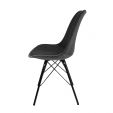 KICK Velvet Bucket Chair - Dark Grey - Dark Grey