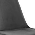 KICK Velvet Bucket Chair - Dark Grey - Dark Grey