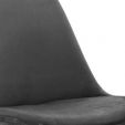 KICK Velvet Bucket Chair Dark Grey - Gold Frame - Dark Grey