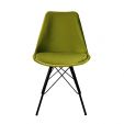 KICK Velvet Bucket Chair - Green - Green