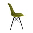 KICK Velvet Bucket Chair - Green - Green