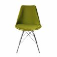 Kick Velvet Bucket Chair - Green