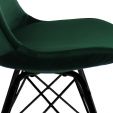 KICK Velvet Bucket Chair - Dark Green - Dark Green