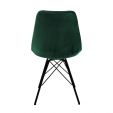 KICK Velvet Bucket Chair - Dark Green - Dark Green