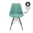 KICK Velvet Bucket Chair - Mint Green - Mint Green