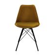 KICK Velvet Bucket Chair - Gold - Gold