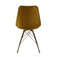 KICK Velvet Bucket Chair Gold - Gold Frame - Gold