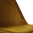 KICK Velvet Bucket Chair Gold - Gold Frame - Gold