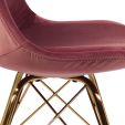 KICK Velvet Bucket Chair Pink - Gold Frame - Pink
