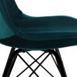 KICK Velvet Bucket Chair - Blue - Blue