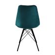 KICK Velvet Bucket Chair - Blue - Blue