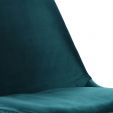 KICK Velvet Bucket Chair - Blue - Blue